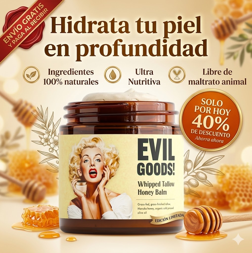 EvilGoods® Bálsamo con Sebo de Res Y Miel de Manuka Premium