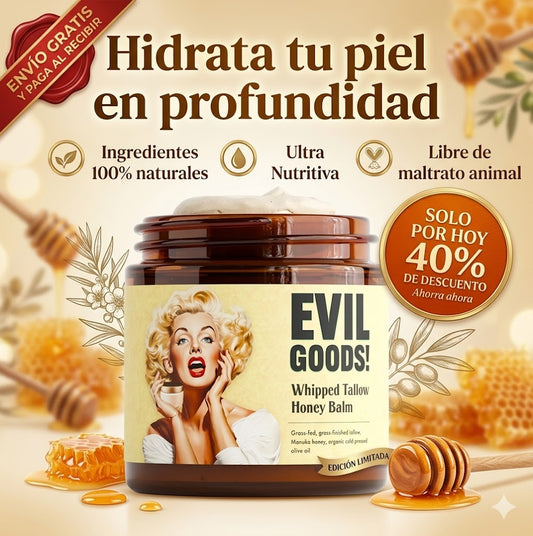 EvilGoods® Bálsamo con Sebo de Res Y Miel de Manuka Premium
