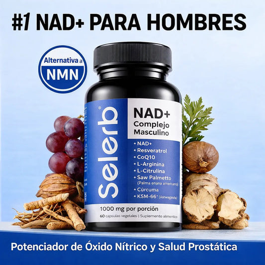 Selerb NAD+ para Hombre™ | Energía, Vitalidad y Máximo Rendimiento Masculino